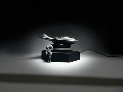 Exquisite Handmade UFO Model-Floating UFO Model-Desktop Ornament-Novelty Decoration-P24 RosWell Craft Model
